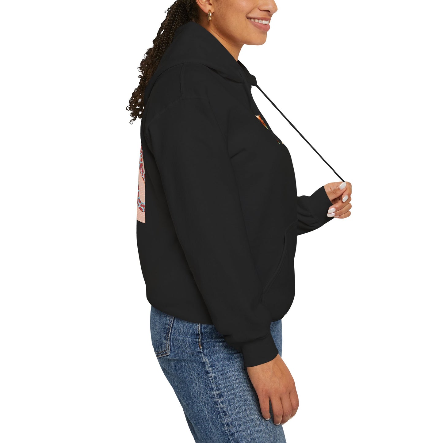 Vibrant Unisex Hoodie with Zen Frog and Snake Design, Cool Gift for Nature Lovers, Casual Wear for All Occasions, Gift for Her, Cool Hoodies