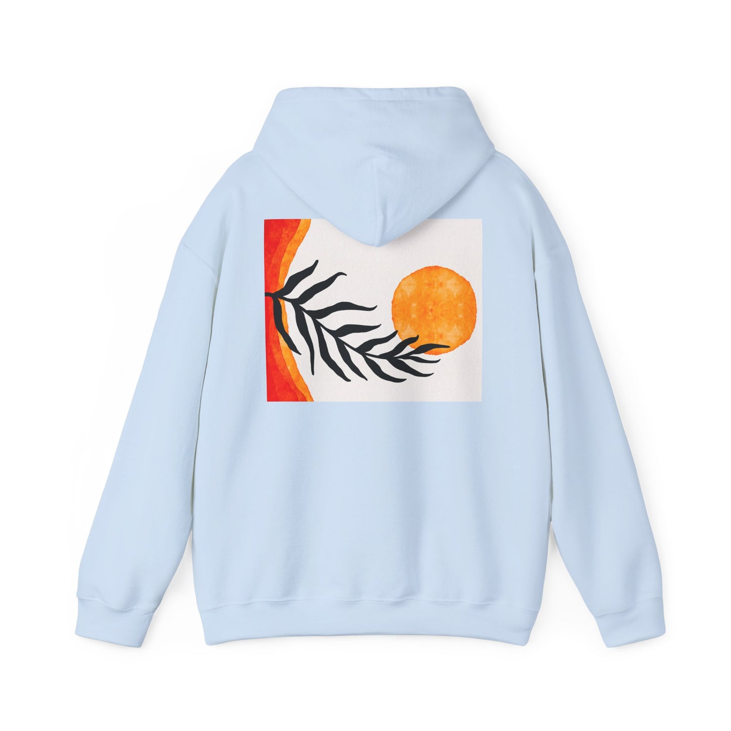 Lotus and Sunset Unisex Hoodie - Cozy Gift for Mindfulness, Meditation, or Nature Lovers, Perfect for Fall and Winter