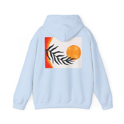 Lotus and Sunset Unisex Hoodie - Cozy Gift for Mindfulness, Meditation, or Nature Lovers, Perfect for Fall and Winter