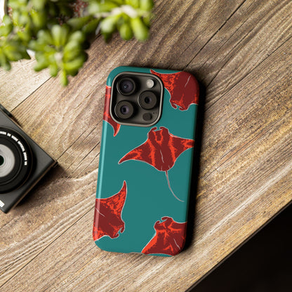 Manta Ray Phone Case, Tropical Phone Cover, Ocean Vibe Accessories, Summer Gift Idea, Marine Animal Merchandise