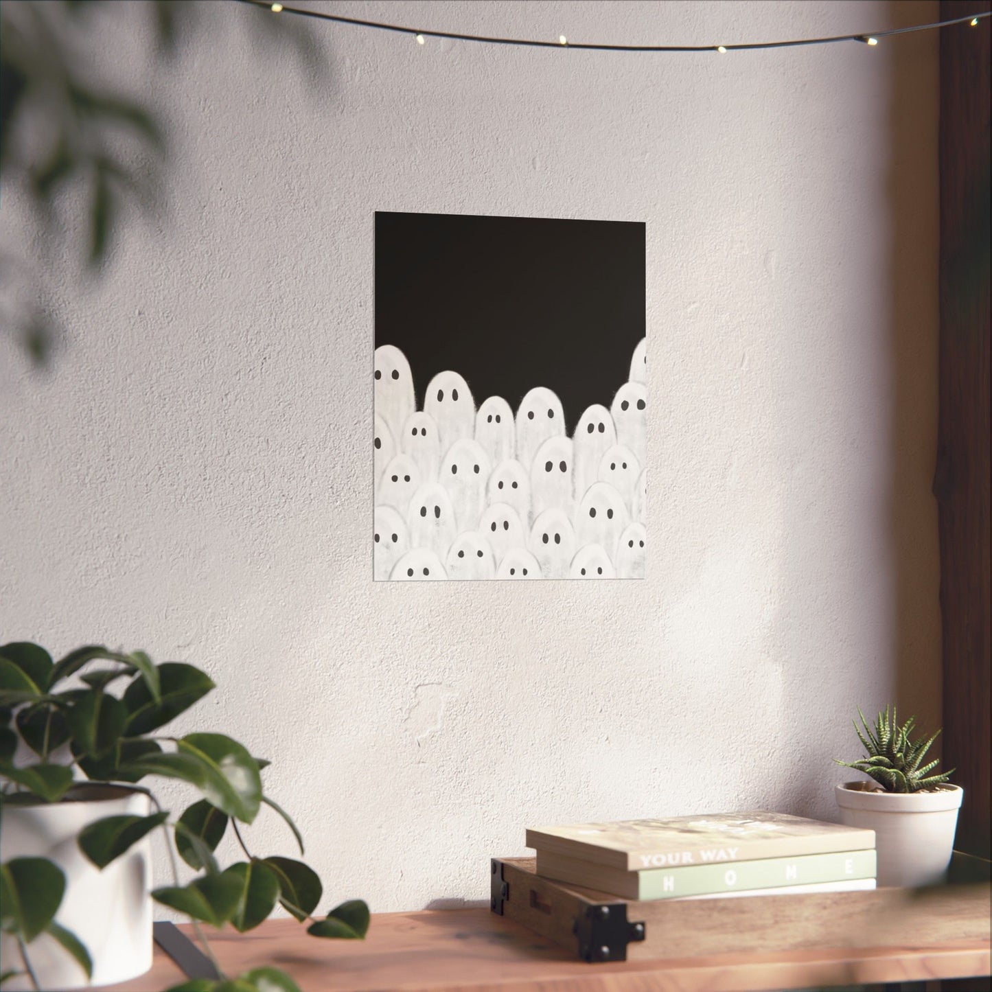 Painted Ghosts Art, Ghostly Matte Vertical Posters, Halloween Decor, Cute Wall Art, Spooky Home Decoration, Kids Room, Ghost Theme, Spooky Season, Perfect for Fall