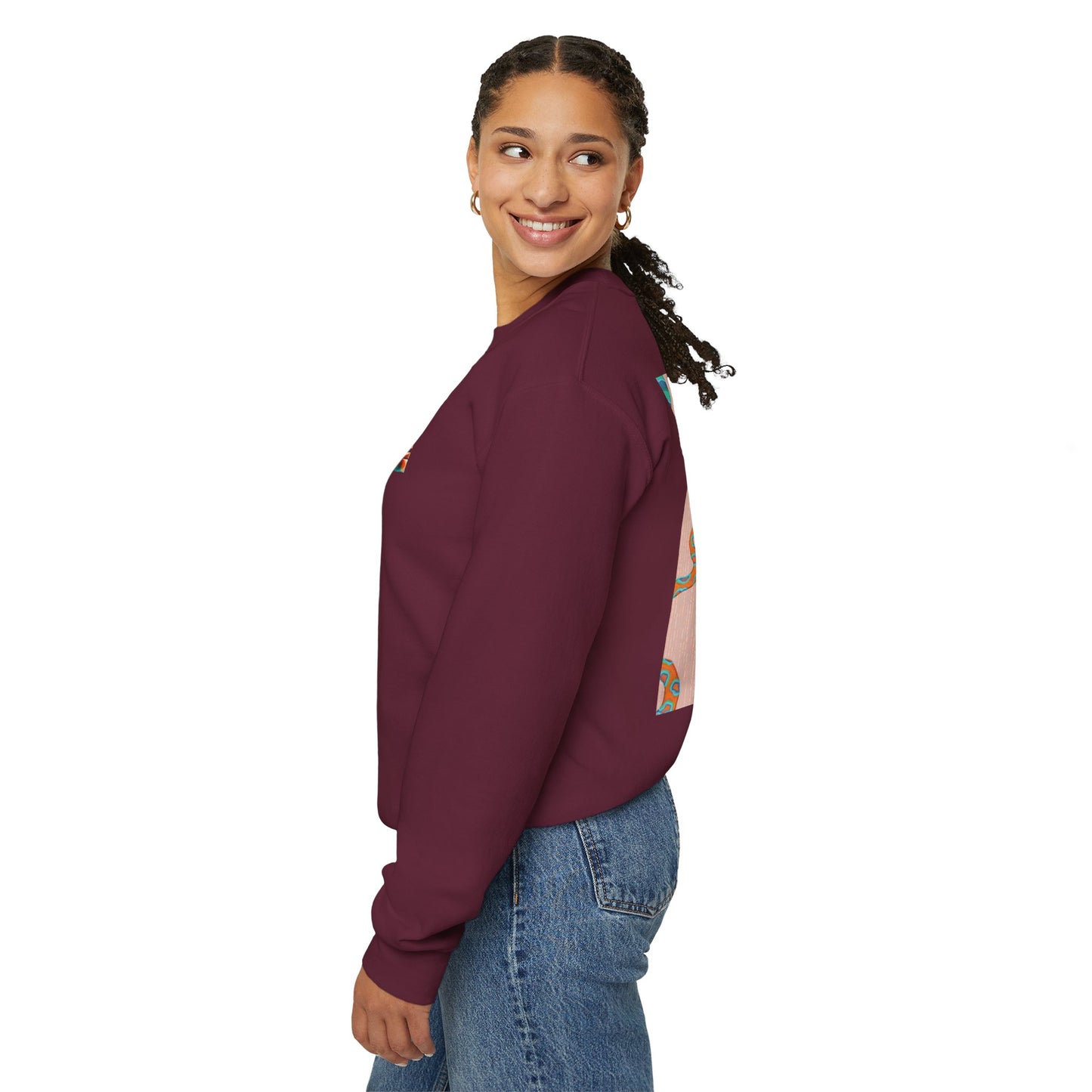 Funky Snake Unisex Crewneck Sweatshirt, Cozy Apparel, Unique Gift, Snake Art, Relaxed Style, Perfect for Casual Outings