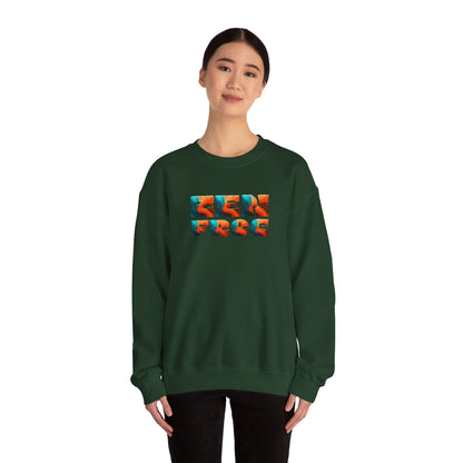 Zen Frog Crewneck Sweatshirt, Cozy Unisex Sweatshirt, Relaxed Fit Fashion, Perfect Gift for Friends, Everyday Style, Casual Wear, Simple Moon Design, Gift for Him, Gift for Her