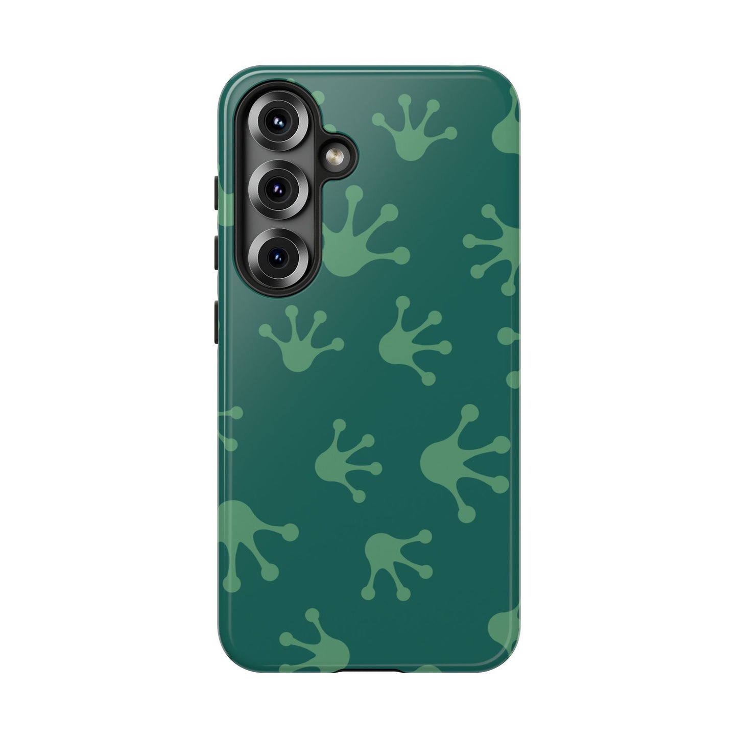 Frog Print Phone Case, Nature Lover Gift, Eco-Friendly Cover, Fun Green Design, Unique Frog Accessories