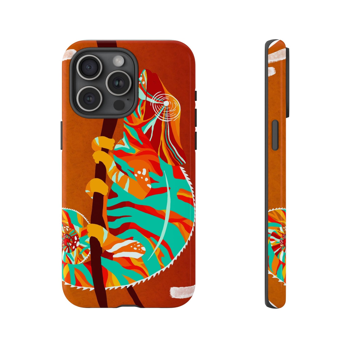 Chameleon Phone Case - Vibrant Artistic Design, Tough Cases for Animal Lovers, Unique Gift, Eco-Friendly Protection