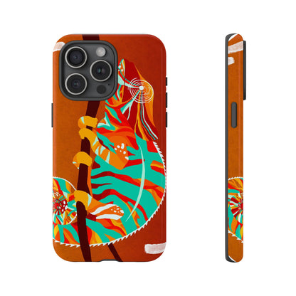 Chameleon Phone Case - Vibrant Artistic Design, Tough Cases for Animal Lovers, Unique Gift, Eco-Friendly Protection