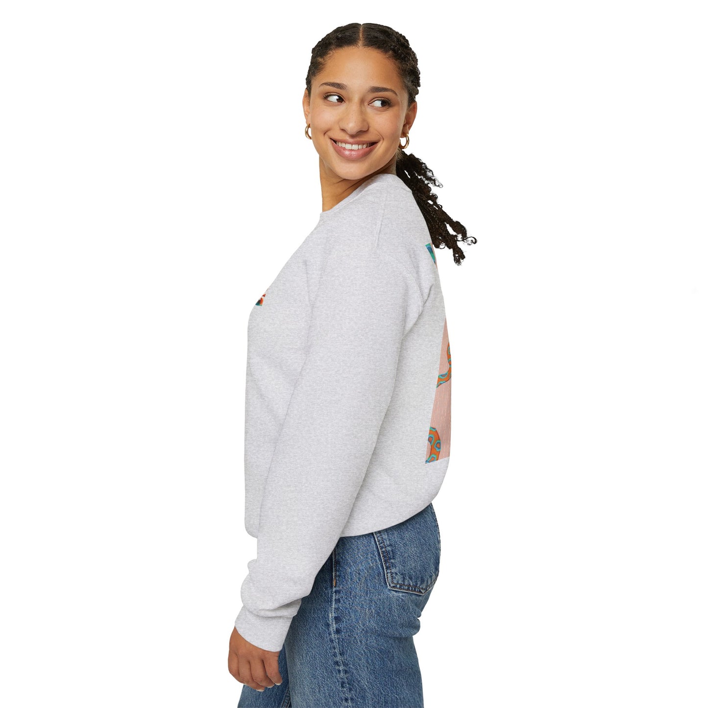 Funky Snake Unisex Crewneck Sweatshirt, Cozy Apparel, Unique Gift, Snake Art, Relaxed Style, Perfect for Casual Outings