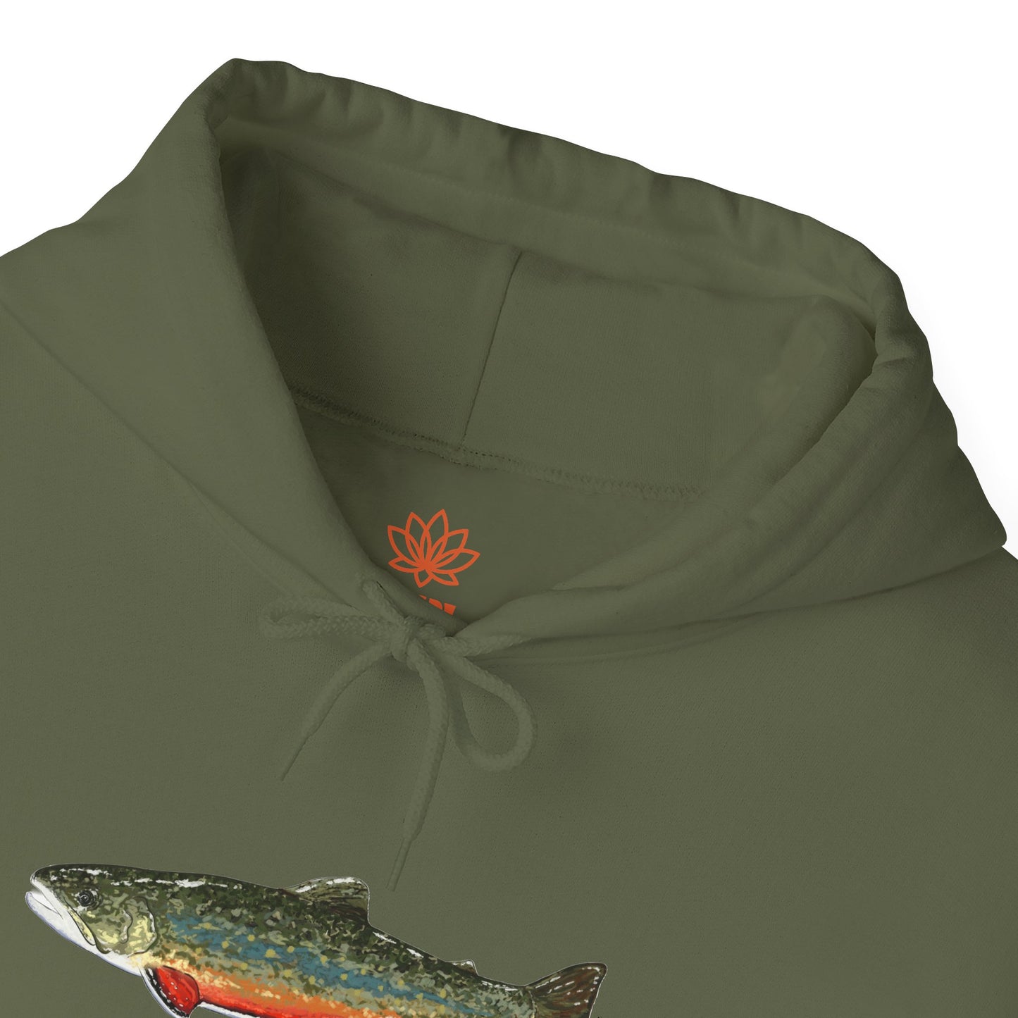 Trout Design Heavy Blend Hoodie, Fishing Gift, Outdoor Apparel, Comfortable Sweatshirt, Unisex Hoodie, Casual Fishing Wear