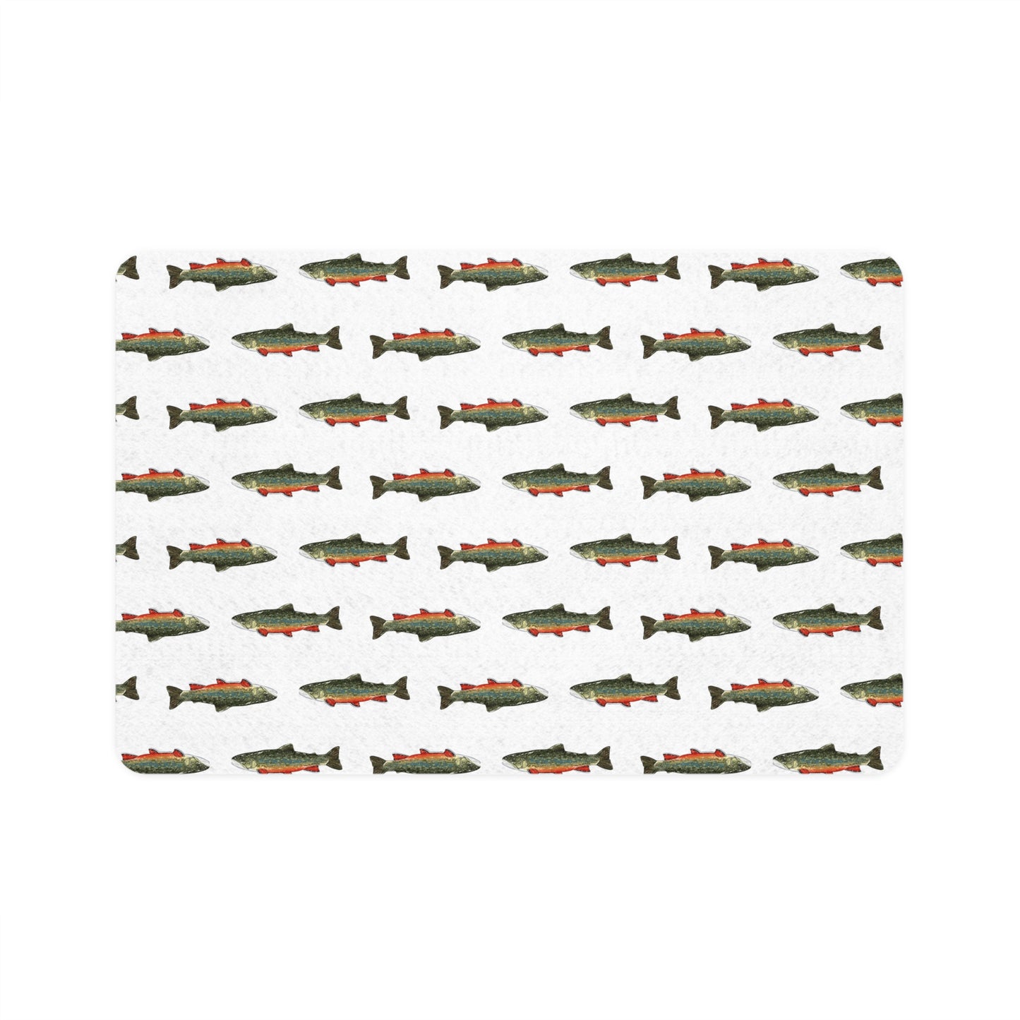 Fish Pattern Pet Food Mat, Cat Dog Bowl Mat, Kitchen Decor for Pet Lovers, Non-Slip Feeding Mat, Unique Gift Idea