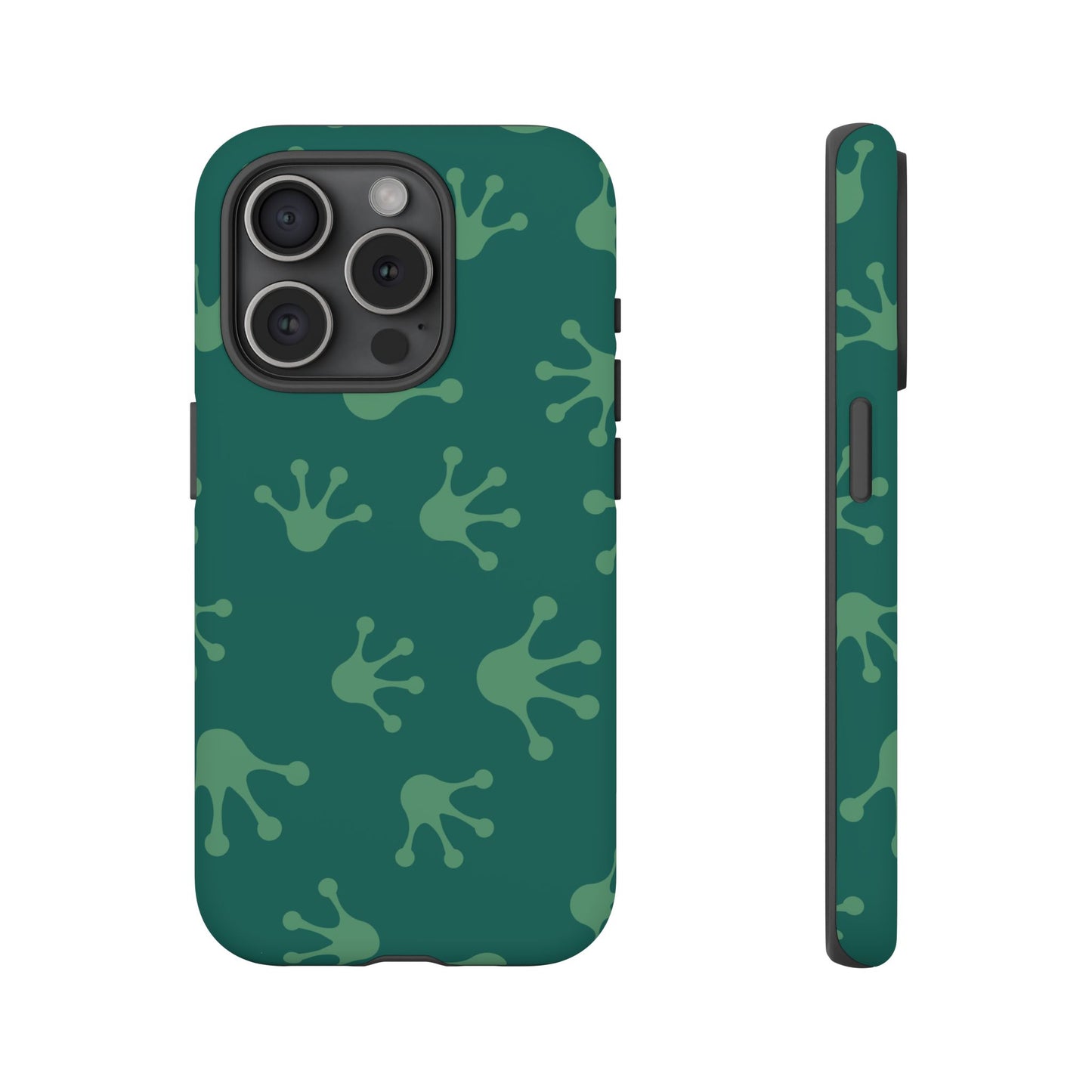 Frog Print Phone Case, Nature Lover Gift, Eco-Friendly Cover, Fun Green Design, Unique Frog Accessories