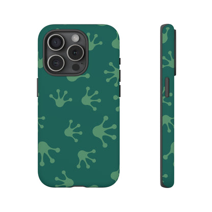 Frog Print Phone Case, Nature Lover Gift, Eco-Friendly Cover, Fun Green Design, Unique Frog Accessories