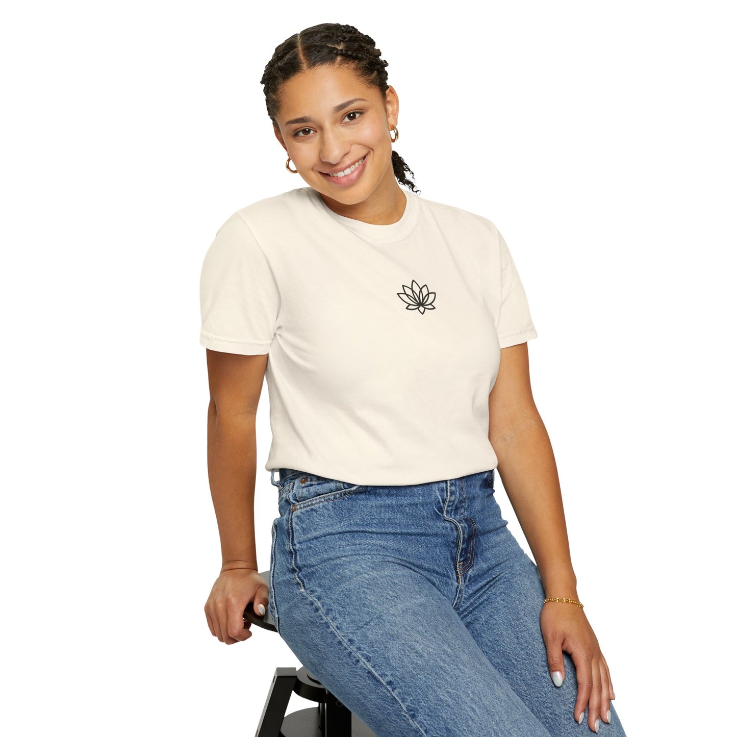 Lotus Bloom Unisex T-shirt, Soft Cotton Tee, Spiritual Gift, Meditation Wear, Casual Daily Outfit, Nature Lover Apparel