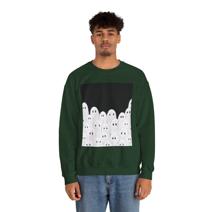 Painted Ghosts Crewneck | Cozy Sweatshirt, Perfect for Halloween, Fall, and Spooky Season
