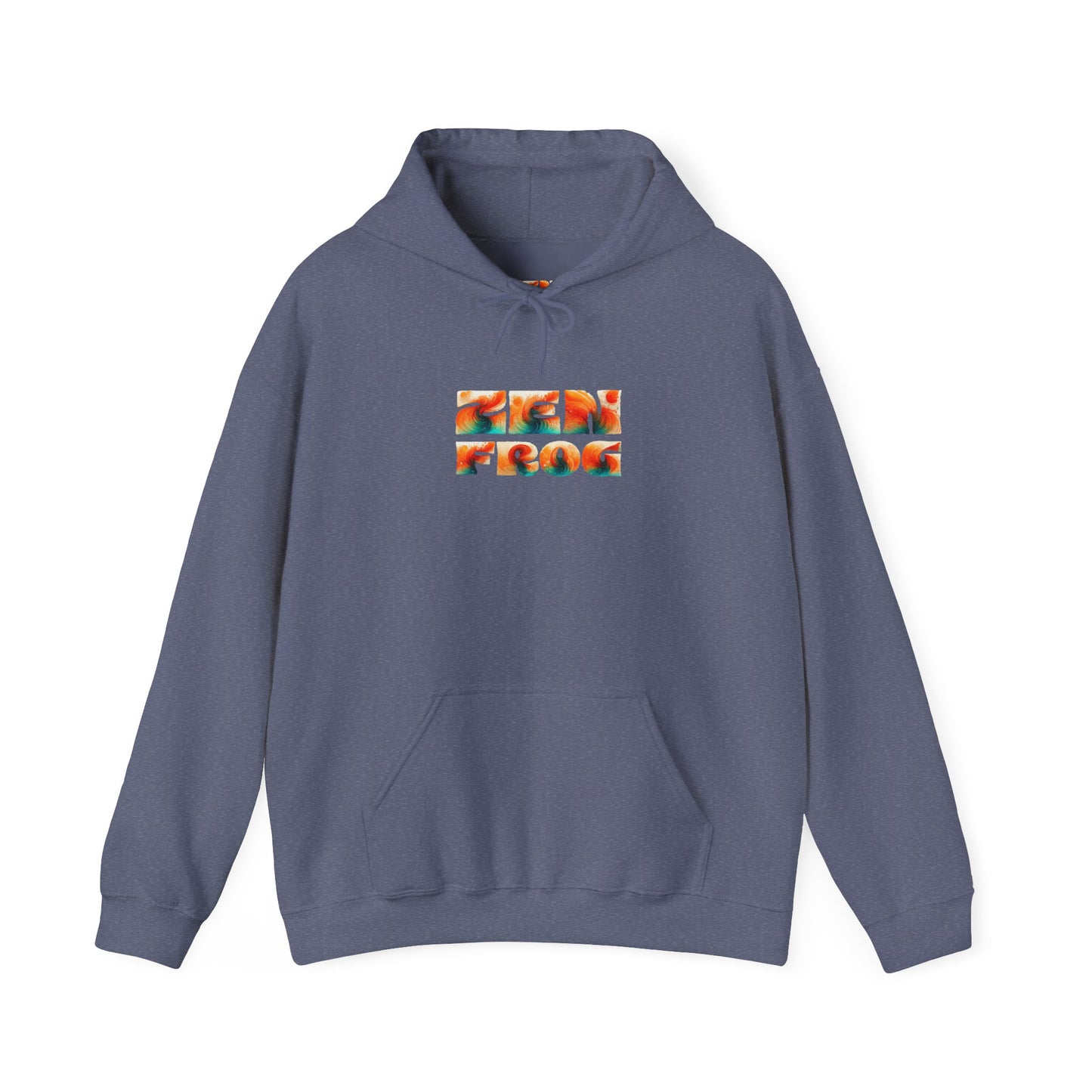 Vibrant Unisex Hoodie with Zen Frog and Snake Design, Cool Gift for Nature Lovers, Casual Wear for All Occasions, Gift for Her, Cool Hoodies