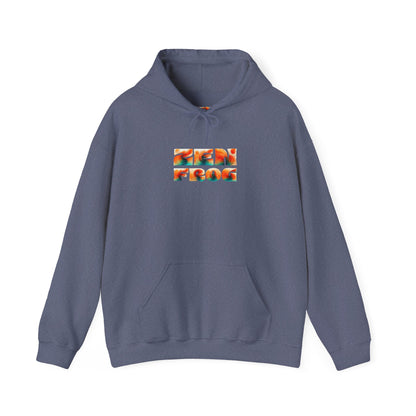 Vibrant Unisex Hoodie with Zen Frog and Snake Design, Cool Gift for Nature Lovers, Casual Wear for All Occasions, Gift for Her, Cool Hoodies