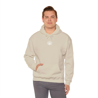 Lotus Flower Unisex Hoodie: Cozy Sweatshirt, Gift for Yoga Lovers, Meditation Apparel, Casual Streetwear, Nature-Inspired Wear, Artsy Collage, Cool Crewnecks