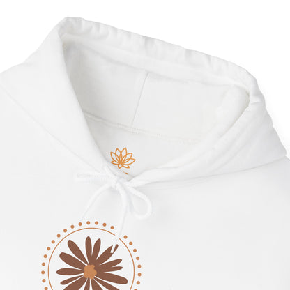 Chic Flower Design Unisex Hoodie, Cozy Sweatshirt, Trendy Gift for Her, Fall Fashion, Casual Comfort Wear