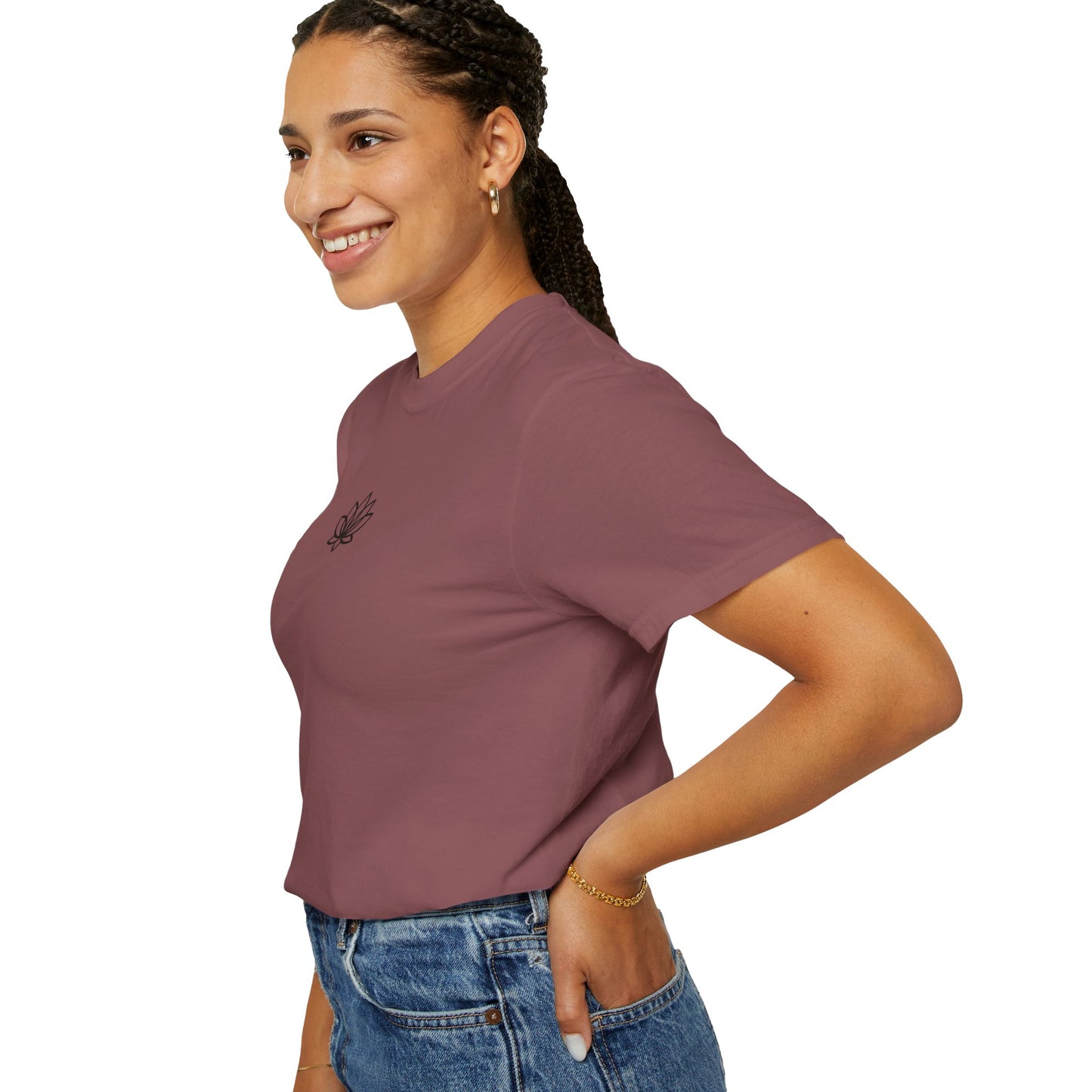 Lotus Bloom Unisex T-shirt, Soft Cotton Tee, Spiritual Gift, Meditation Wear, Casual Daily Outfit, Nature Lover Apparel