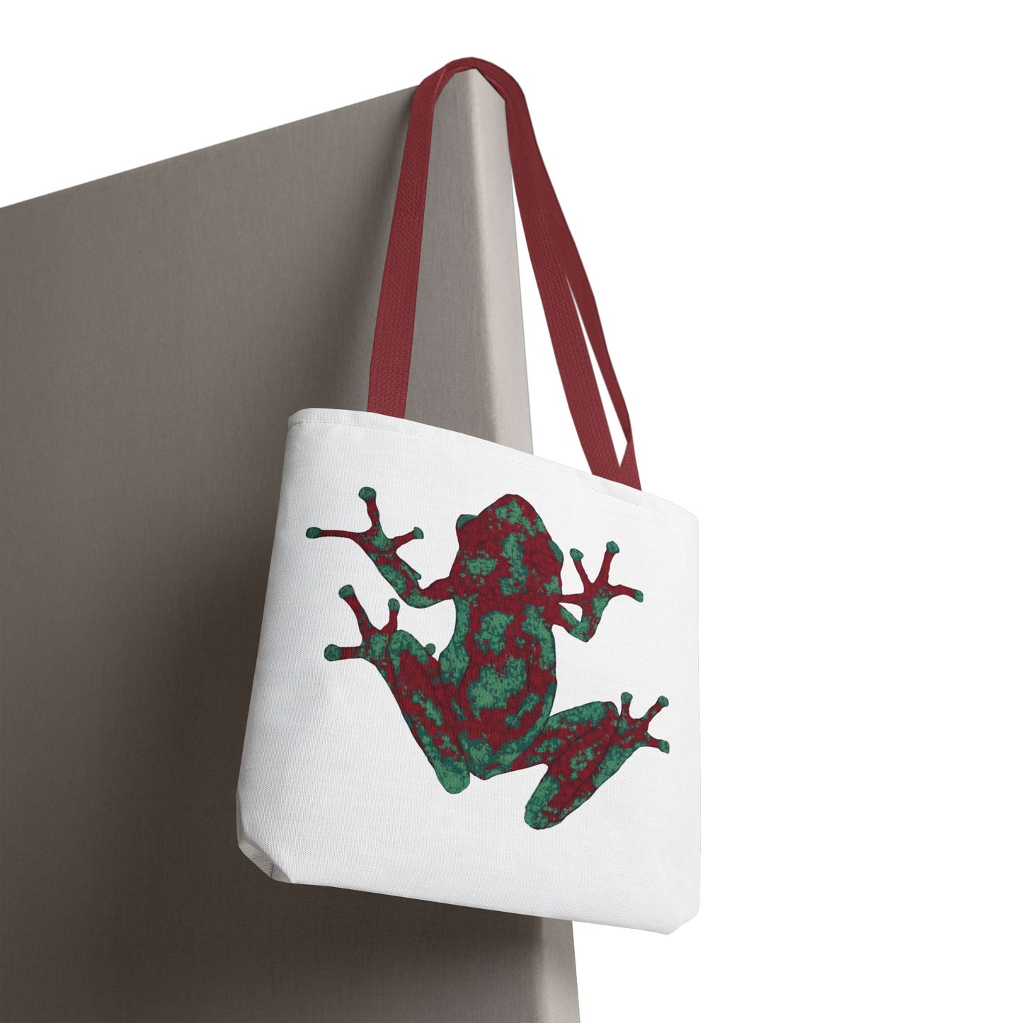 Frog Art Tote Bag, Eco-Friendly Shopping Bag, Nature Lover Gift, Stylish Reusable Tote, Unique Animal Print Purse
