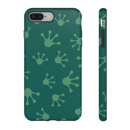 Frog Print Phone Case, Nature Lover Gift, Eco-Friendly Cover, Fun Green Design, Unique Frog Accessories