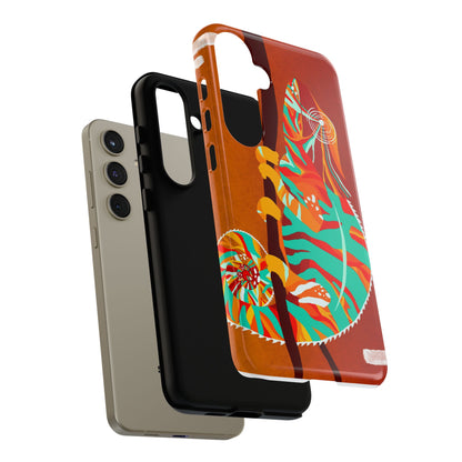 Chameleon Phone Case - Vibrant Artistic Design, Tough Cases for Animal Lovers, Unique Gift, Eco-Friendly Protection