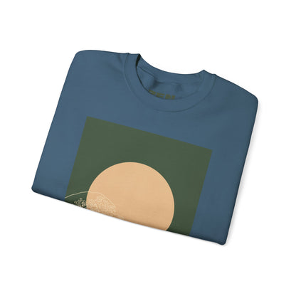 Nature-Inspired Unisex Crewneck Sweatshirt, Cozy Casual Wear, Gift for Outdoor Lovers, Perfect for Fall and Winter