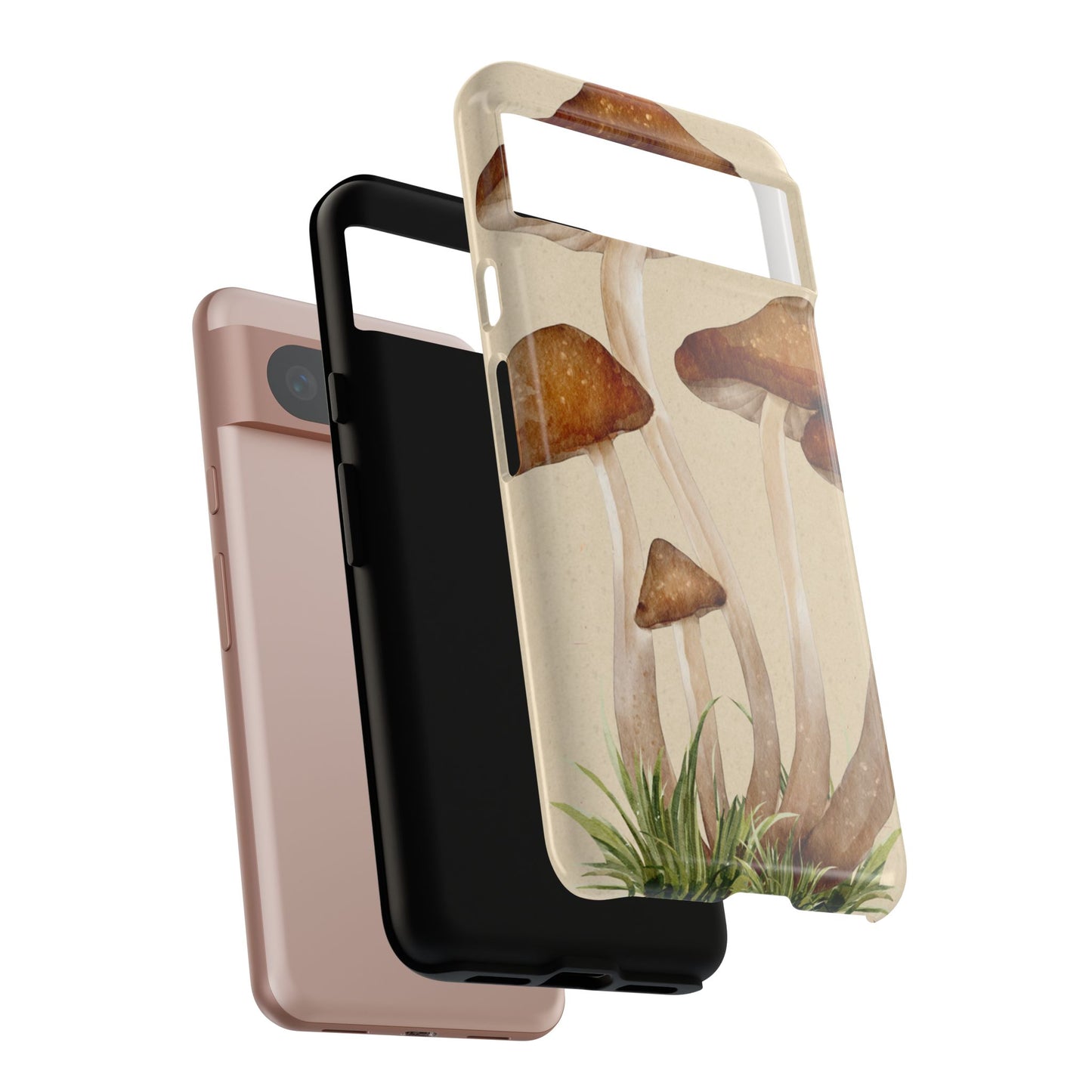 Mushroom Phone Case - Nature Lover, Eco-Friendly Gift, Cute Cell Phone Cover, Aesthetic Tech Accessory, Unique Fall Decor, Artsy Phone Cases, Cute, Gift for Her, Nature-inspired Designs, Durable Cases