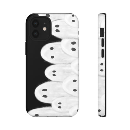 Painted Ghosts Phone Case | Ghostly Tough Phone Case for Spooky Style, Halloween Gift, Phone Cover, Ghost Theme, Unique Accessory, Spooky Season, Viral Painted Ghosts Inspired Design