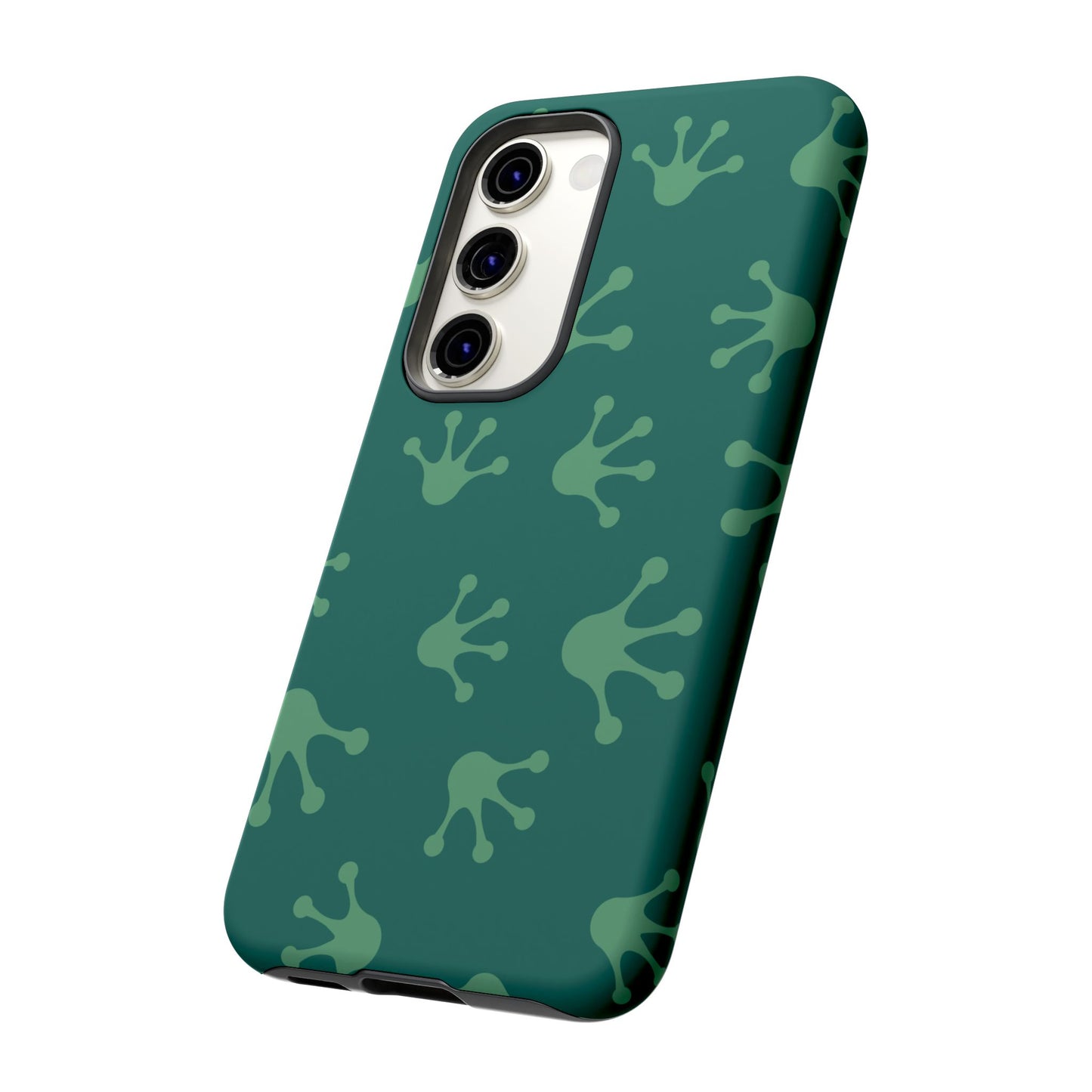 Frog Print Phone Case, Nature Lover Gift, Eco-Friendly Cover, Fun Green Design, Unique Frog Accessories