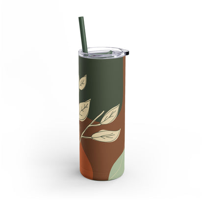 Autumn Leaves Tumbler, Fall Travel Mug, Eco-Friendly Drinkware, Perfect for Gifts, Seasonal Decor, 20oz Skinny Cup