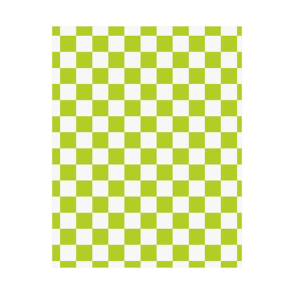 Green Checkerboard Wall Art Prints, Modern Home Decor, Minimalist Room Styling, Artistic Gifts for Any Occasion, Chic Decorative Posters