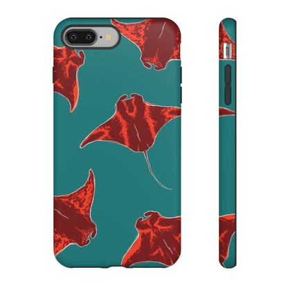 Manta Ray Phone Case, Tropical Phone Cover, Ocean Vibe Accessories, Summer Gift Idea, Marine Animal Merchandise