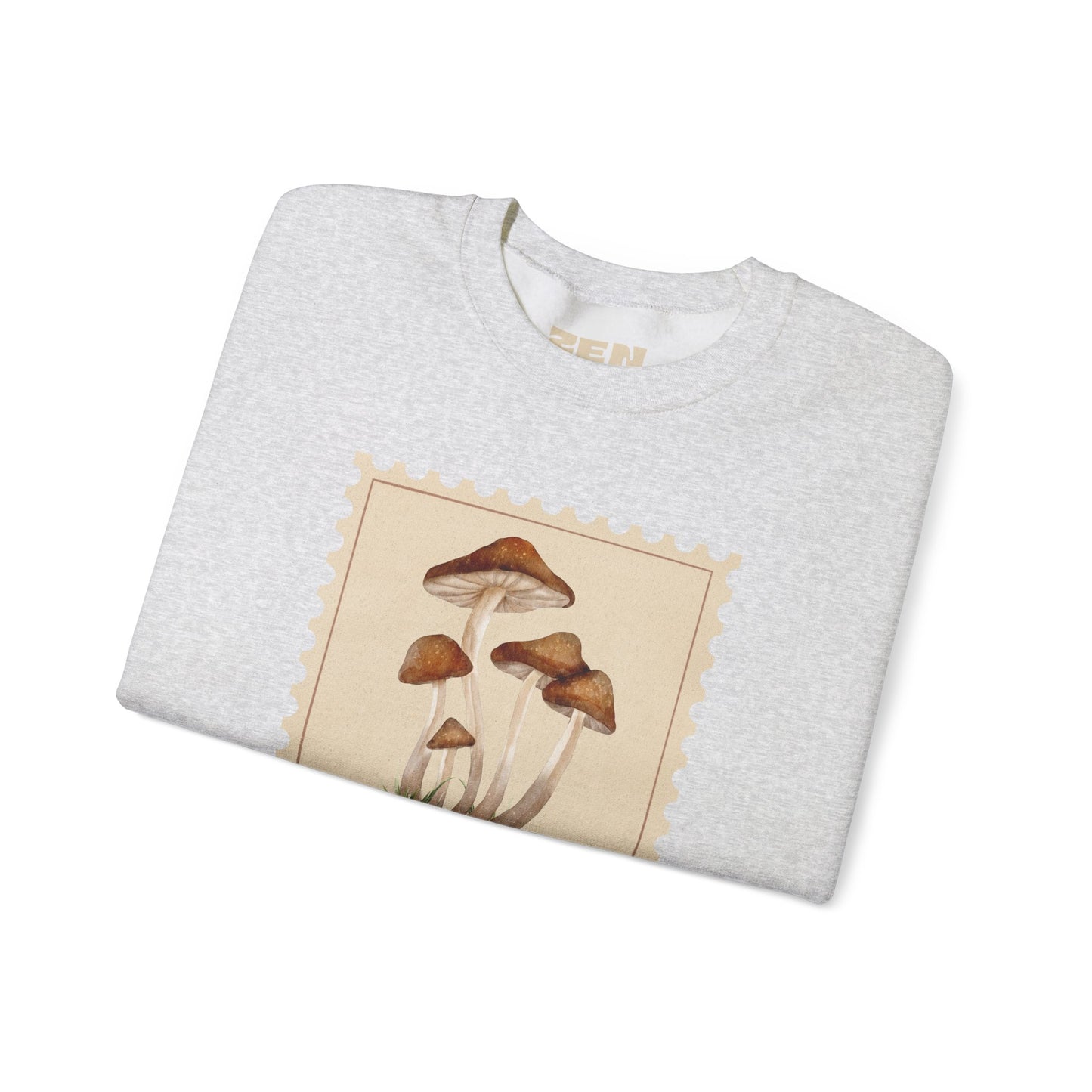 Mushroom Vibes Unisex Crewneck Sweatshirt - Cozy Fashion, Nature Lover Gift, Fall Outfit, Eco-Friendly Style, Perfect for Autumn, Artsy Sweatshirts, Premium, Nature-inspired Crewnecks