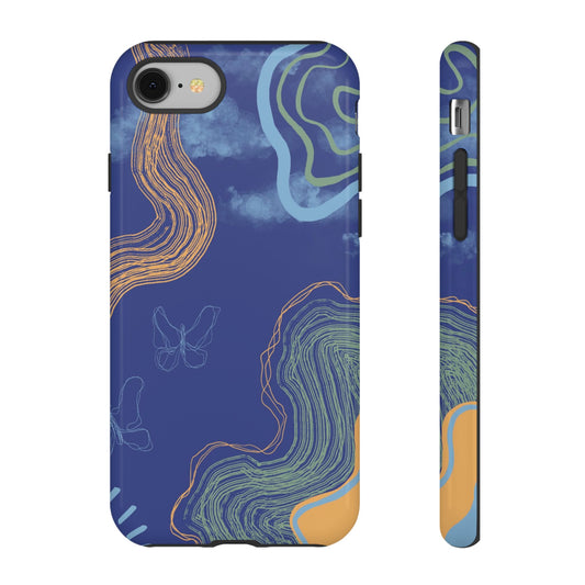 Artistic Phone Case, Abstract Phone Cover, Gift for Her, Modern Design, Boho Phone Case, Unique Phone Accessories