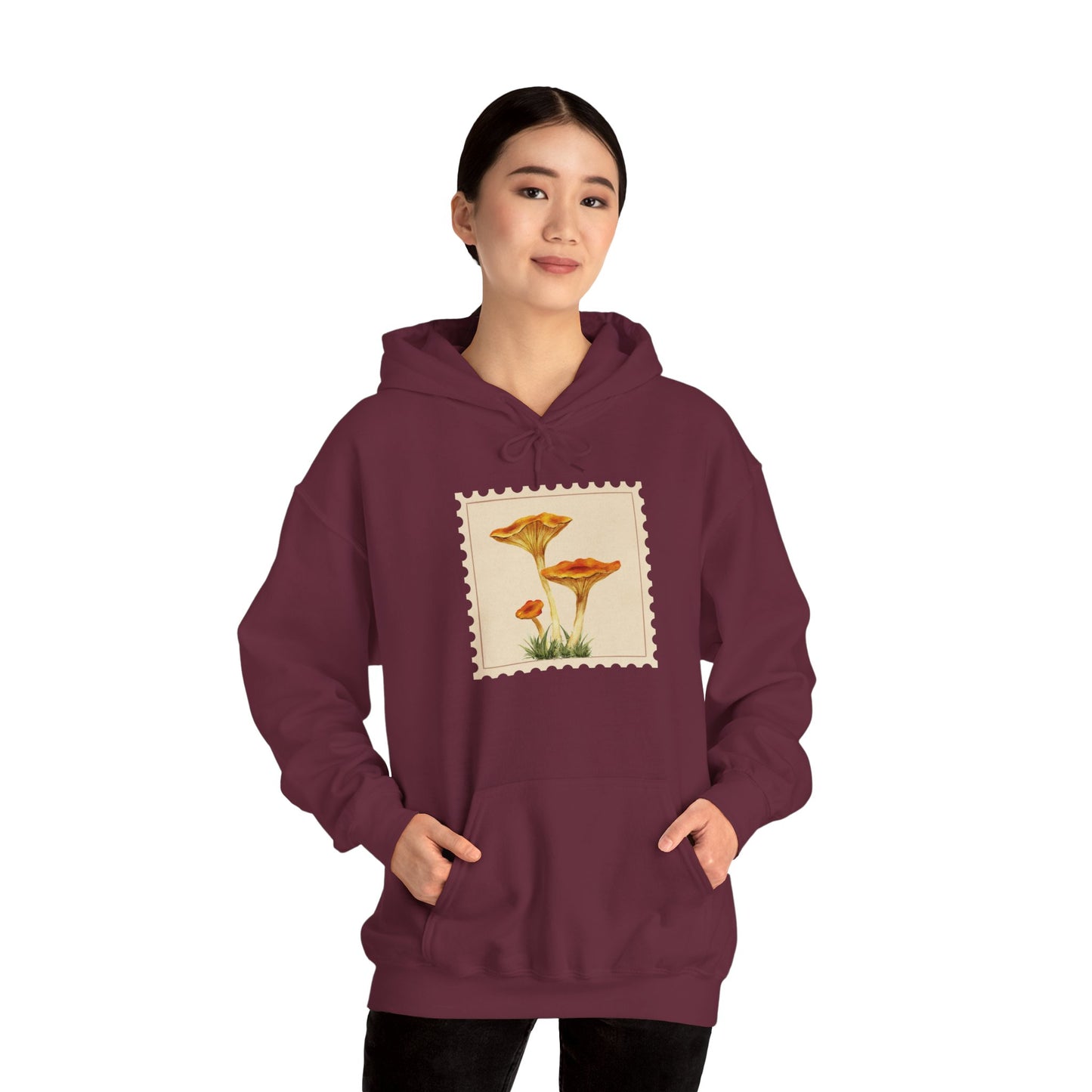 Botanical Print Hoodie, Cozy Sweatshirt, Nature Lover Gift, Comfortable Casual Wear, Fall Fashion, Unisex Hoodie, Comfy Mushroom Hoodie, Nature Vibes, Perfect for Fall