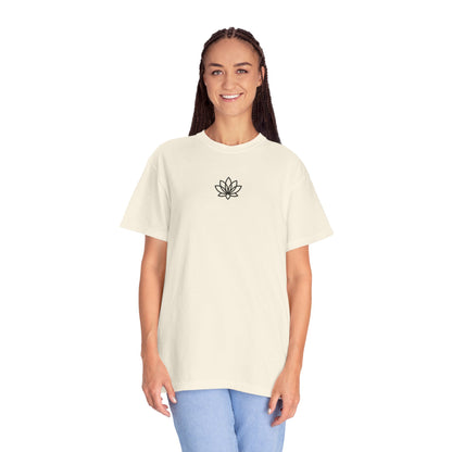 Lotus Bloom Unisex T-shirt, Soft Cotton Tee, Spiritual Gift, Meditation Wear, Casual Daily Outfit, Nature Lover Apparel