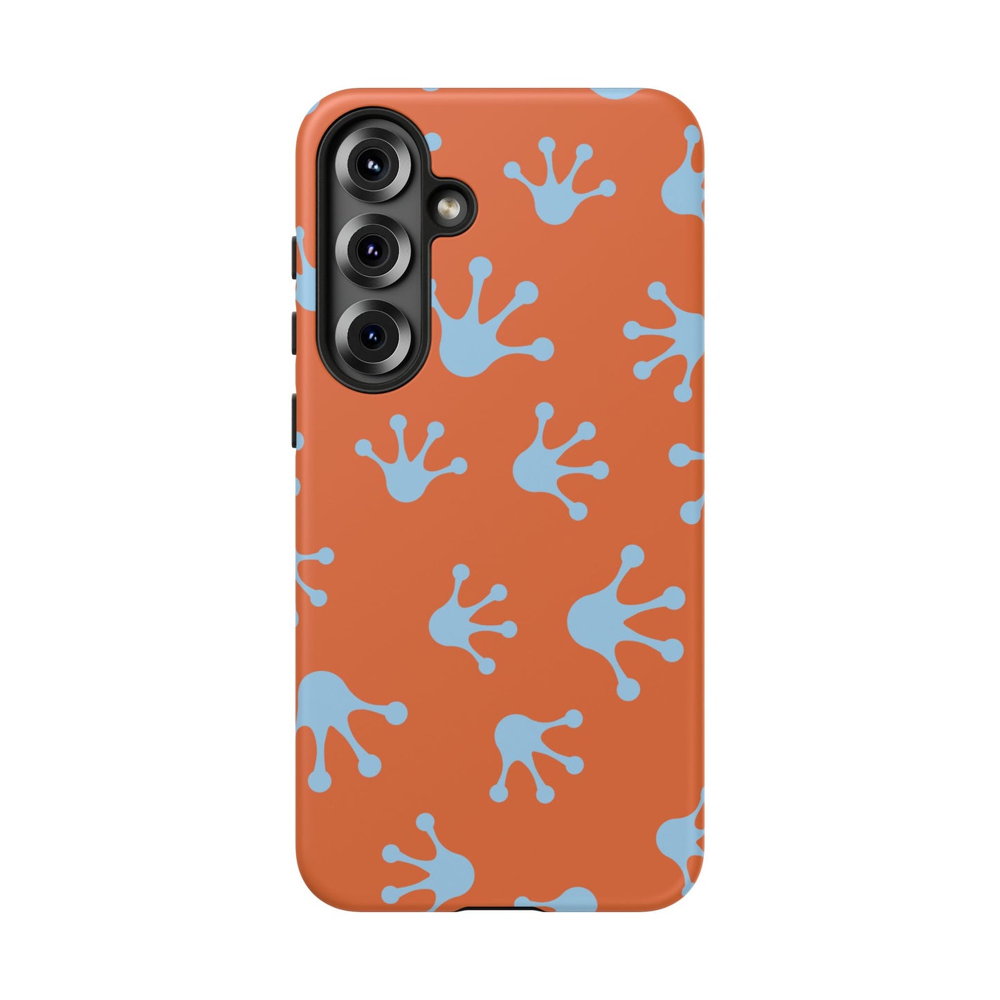 Frog Print Phone Case - Tough Cases, Orange Frog Design, Unique Gift, Fun Accessories, Vibrant Phone Cases, Cool Cases