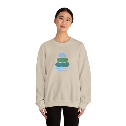 Serene Balance Crewneck Sweatshirt, Cozy Layering Piece, Casual Everyday Wear, Ideal for Relaxation, Gift for Mindfulness Enthusiasts
