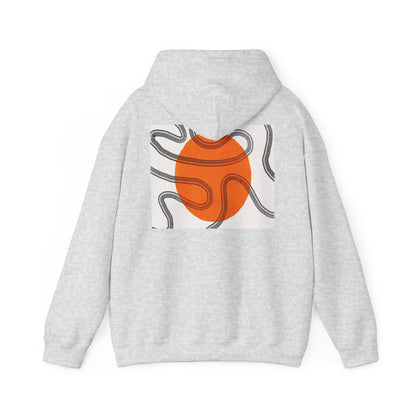 Lotus & Sun Graphic Hoodie - Cozy Unisex Sweatshirt, Trendy Casual Wear, Yoga Gift, Inspirational Apparel, Relaxed Style