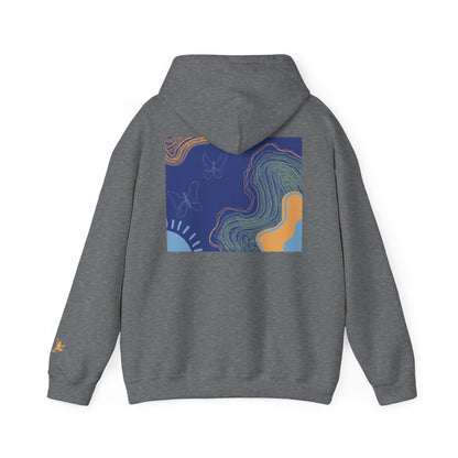 Unisex Heavy Blend™ Hooded Sweatshirt - Cozy Everyday Comfort, Perfect Gift for Nature Lovers and Art Enthusiasts