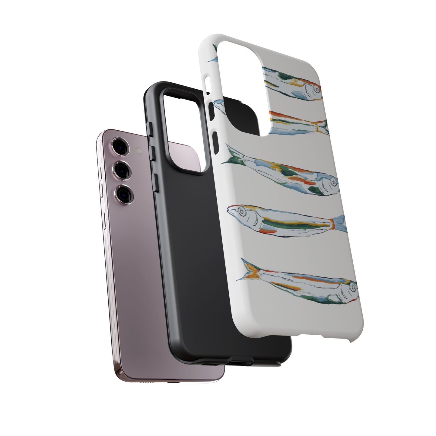 Tough Cases – Artistic Fish Design Phone Case, Unique Gift for Aquatic Lovers, Perfect for Birthdays, Holidays, and Everyday Use, Quirky Cases, Fun Phone Cases
