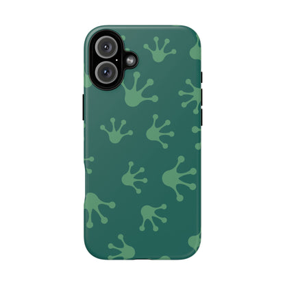 Frog Print Phone Case, Nature Lover Gift, Eco-Friendly Cover, Fun Green Design, Unique Frog Accessories