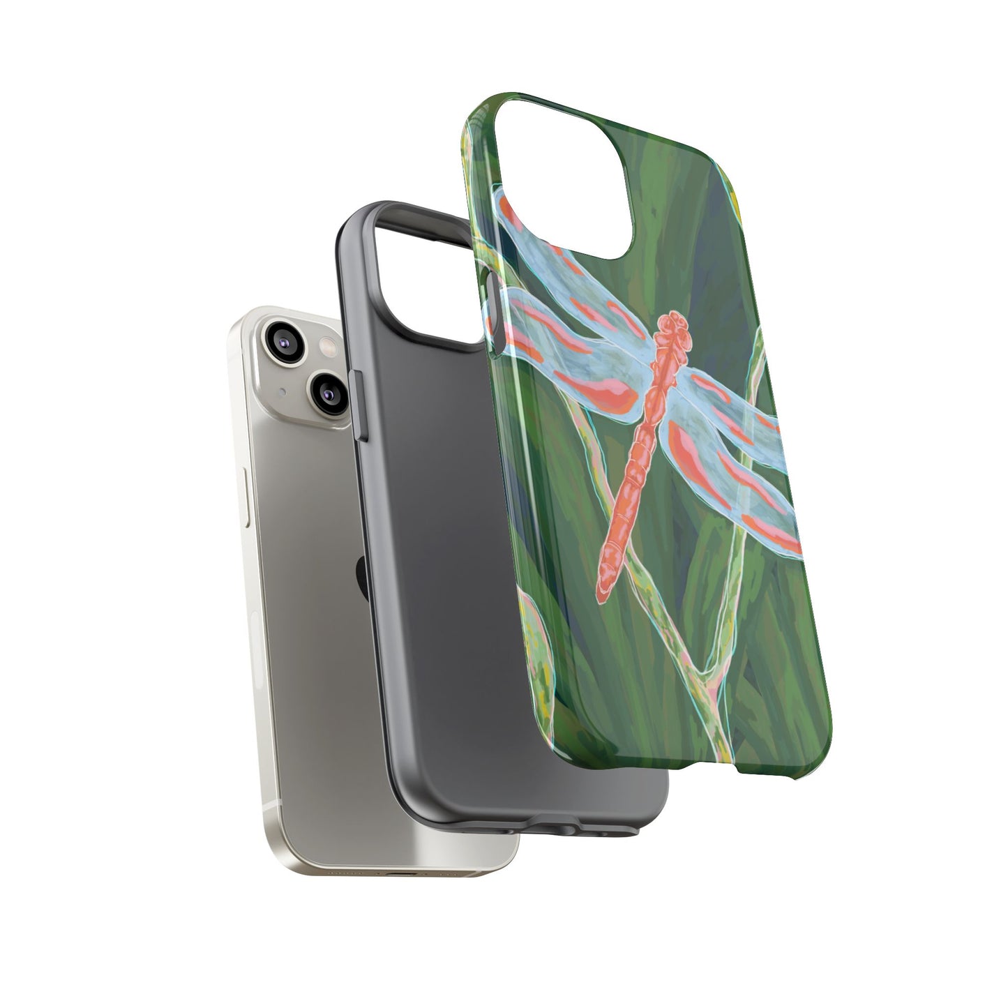 Dragonfly Phone Case, Tough Cases for Nature Lovers, Unique Phone Cover, Eco-Friendly Gift, Colorful Protection