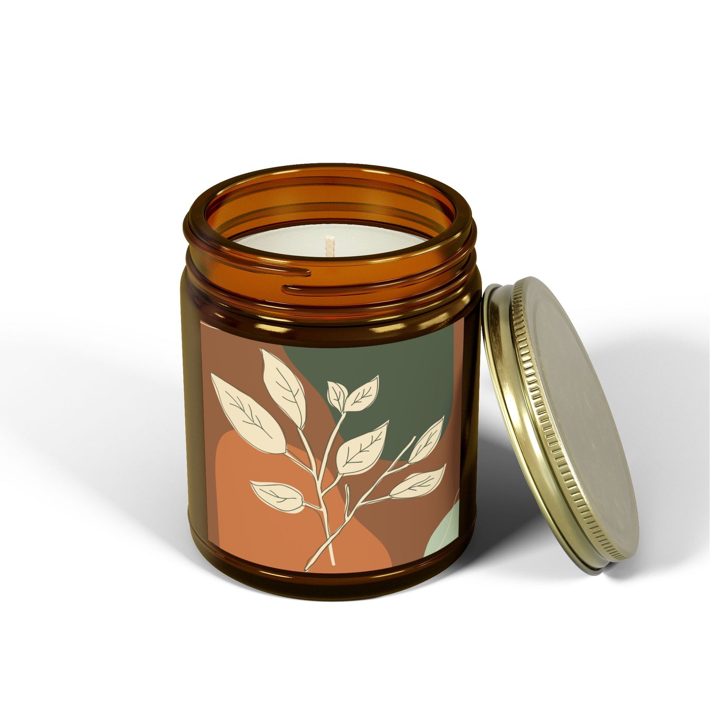 Aromatherapy Candle Jar, Eco-Friendly Home Decor, Relaxing Gift, Spa Vibes, Organic Coconut Apricot Wax