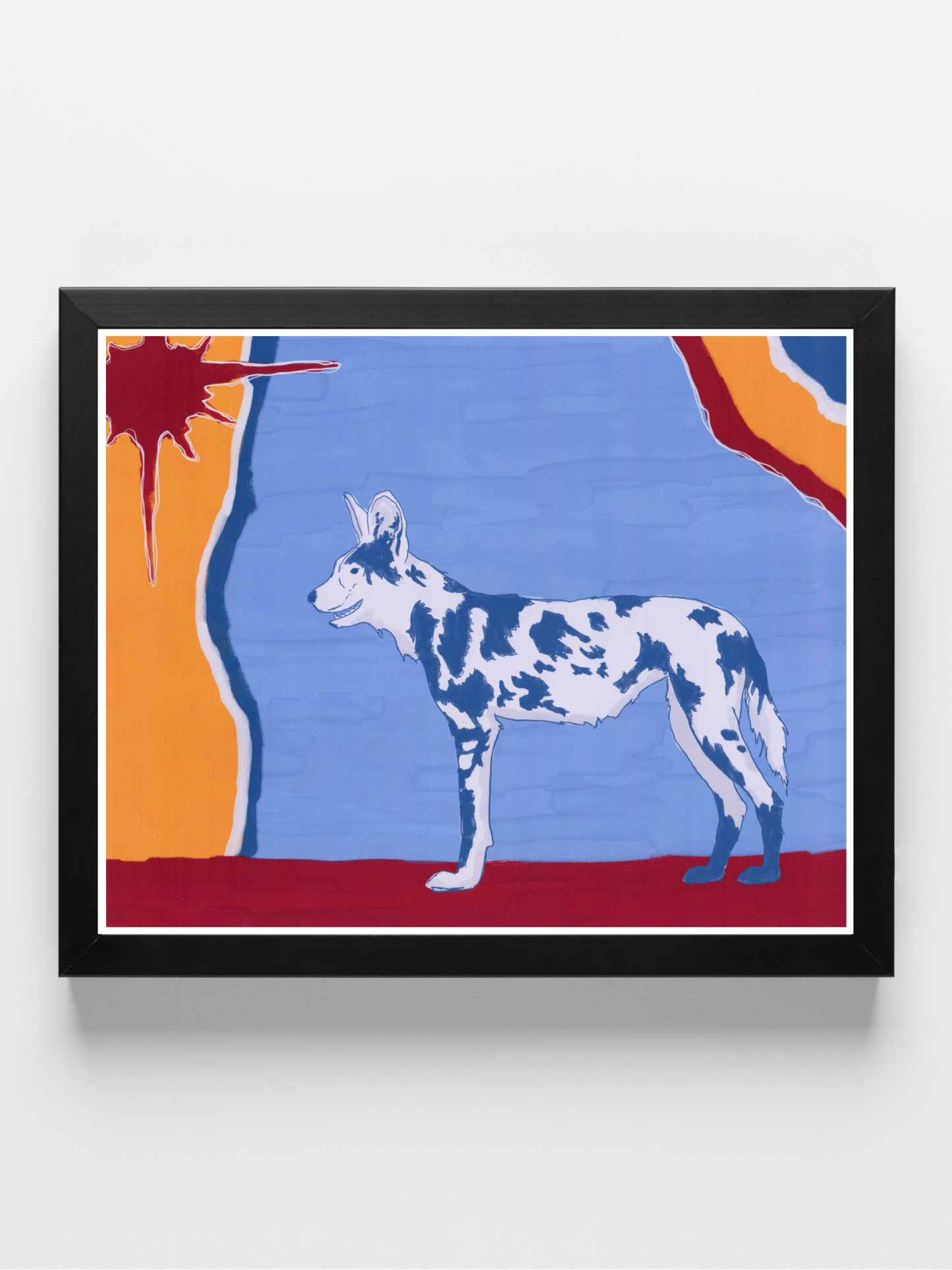 Painted Wolf Art Print