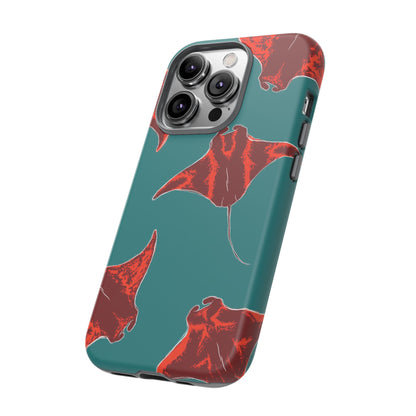 Manta Ray Phone Case, Tropical Phone Cover, Ocean Vibe Accessories, Summer Gift Idea, Marine Animal Merchandise