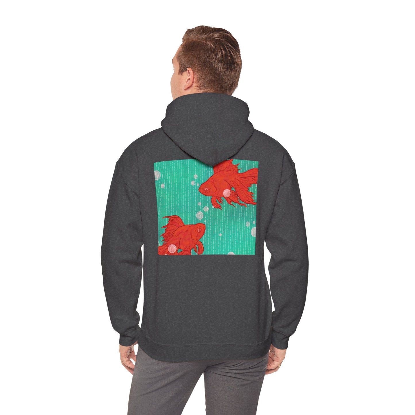 Colorful Goldfish Hoodie, Unisex Sweatshirt, Cozy Everyday Wear, Perfect for Gifts, Fun Fashion for Animal Lovers, Vibrant Pullover