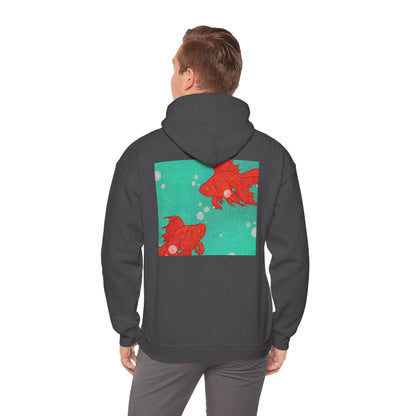 Colorful Goldfish Hoodie, Unisex Sweatshirt, Cozy Everyday Wear, Perfect for Gifts, Fun Fashion for Animal Lovers, Vibrant Pullover