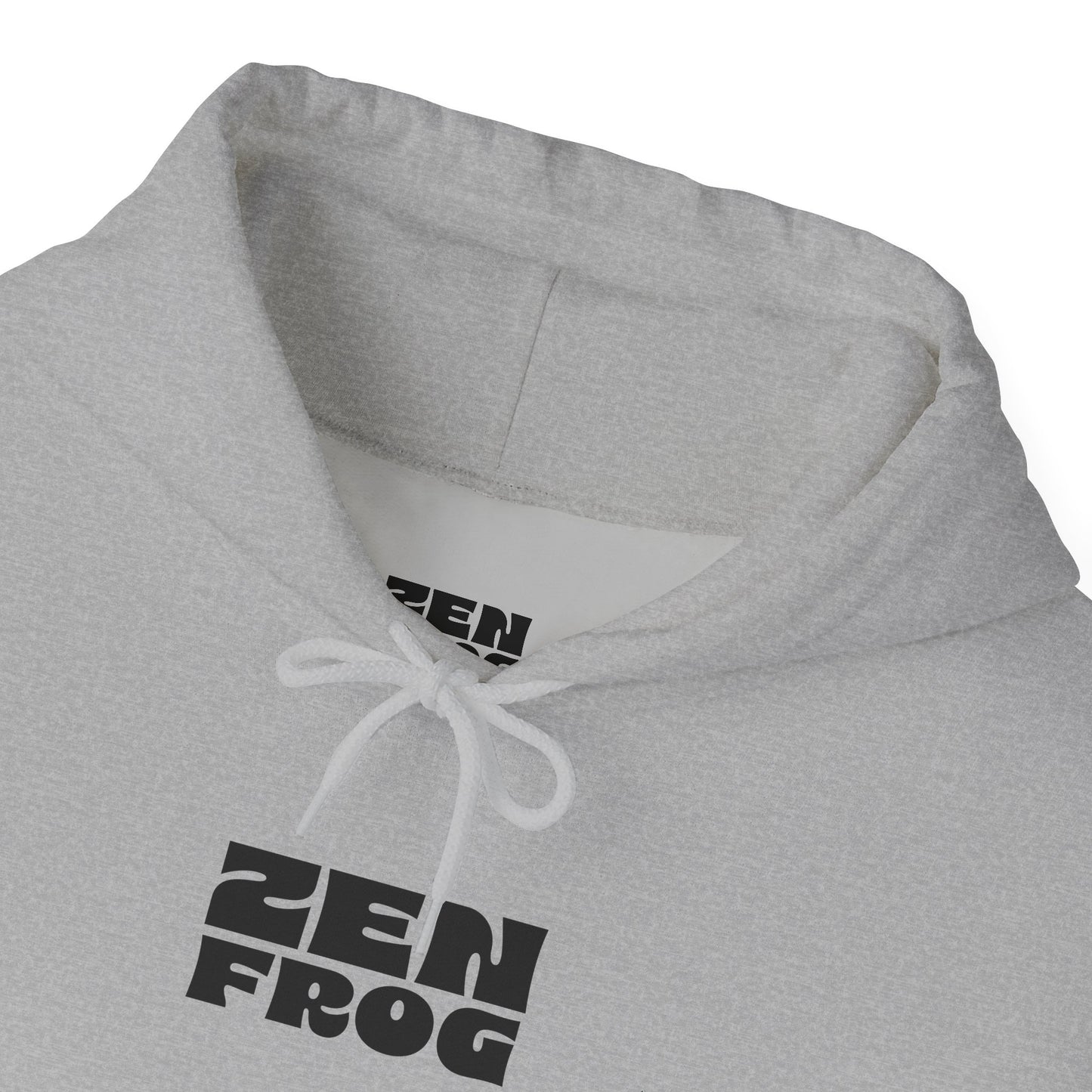Zen Frog Octopus Unisex Heavy Blend Hooded Sweatshirt, Cozy Graphic Hoodie, Gift for Ocean Lovers, Unique Casual Wear, Relaxed Style