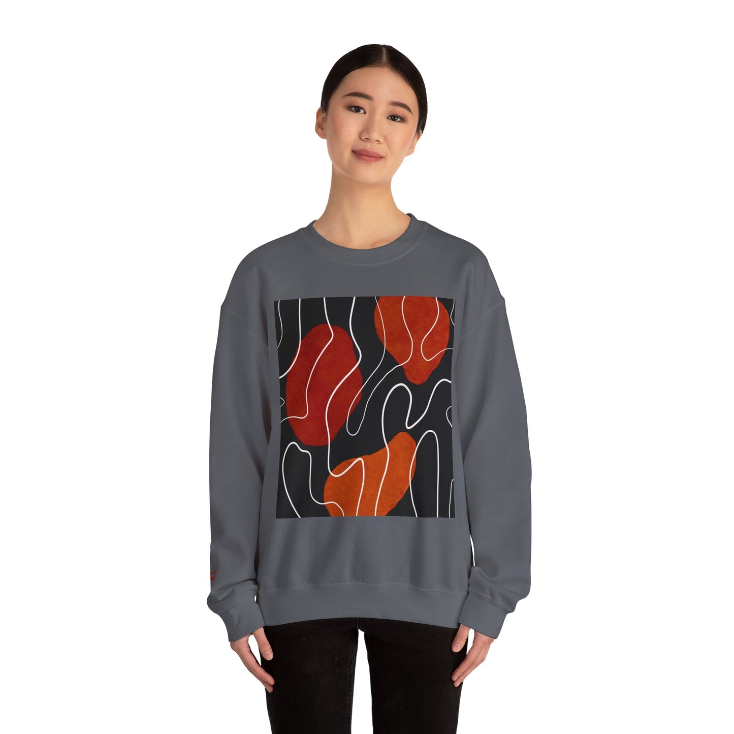 Abstract Modern Crewneck Sweatshirt, Cozy Casual Wear, Gift for Art Lovers, Stylish Layering, Perfect for Fall/Winter, Unique Graphic [...]